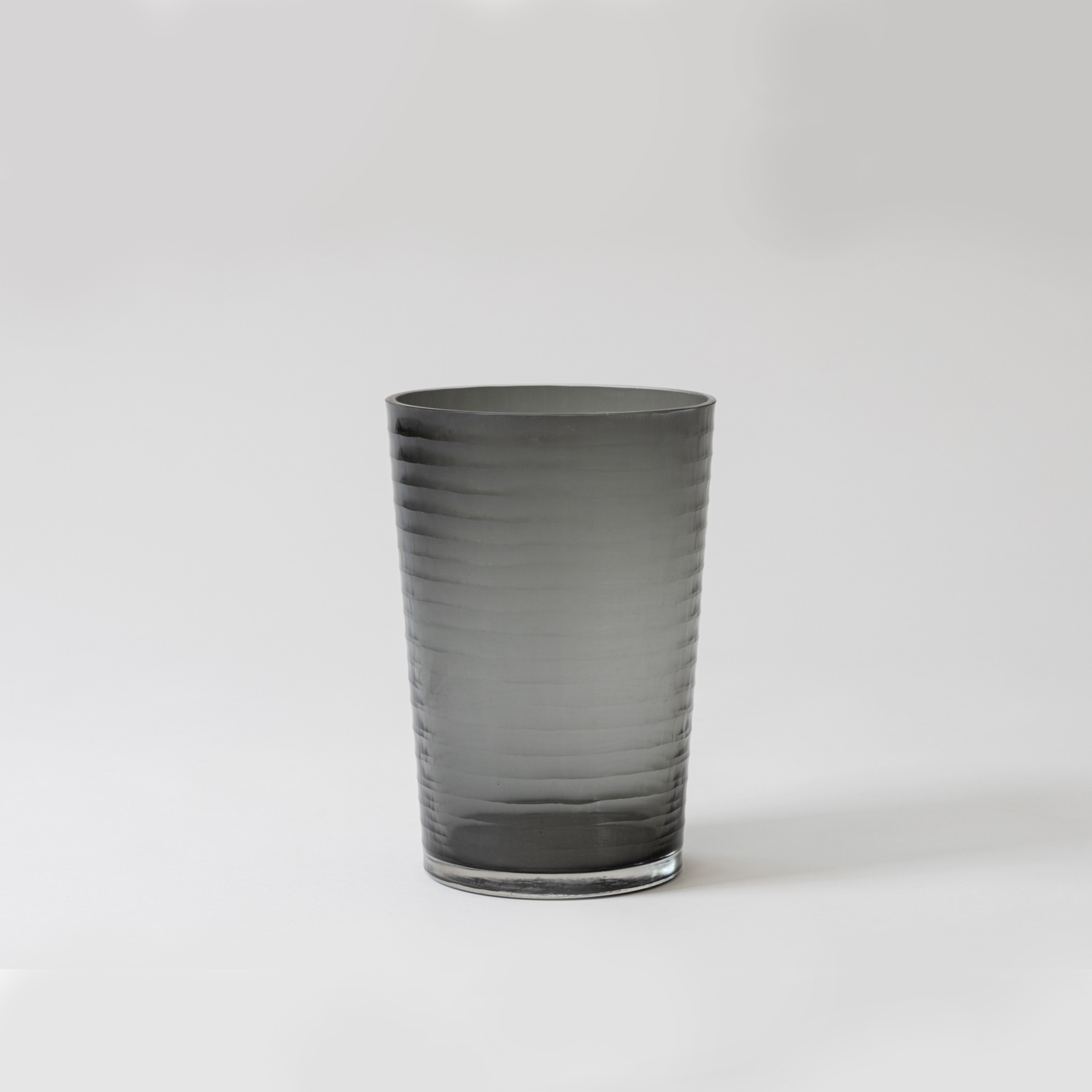 POLS POTTEN Stripe Vase - Grey