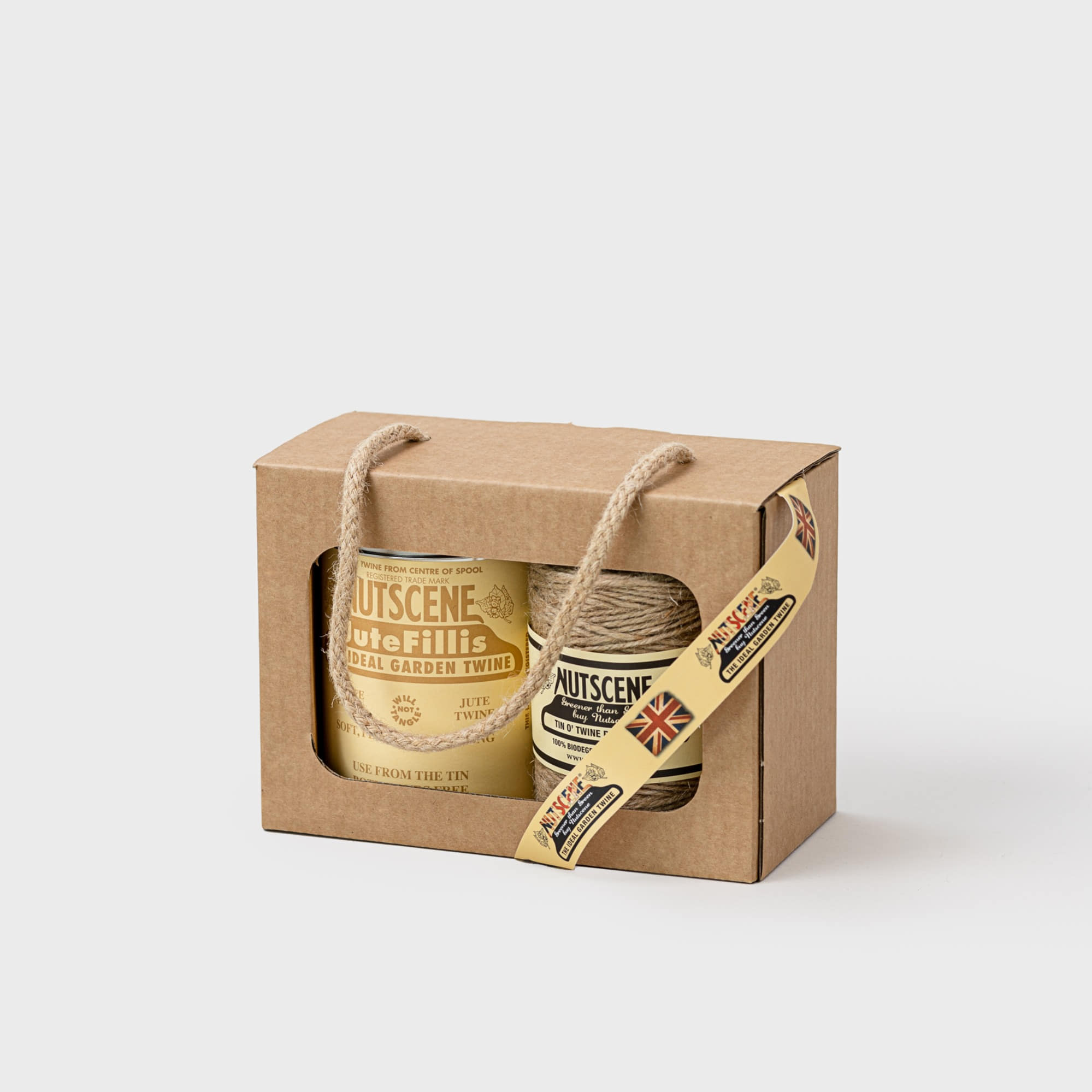 Nutscene Tin Of Twine Gift Pack - Natural