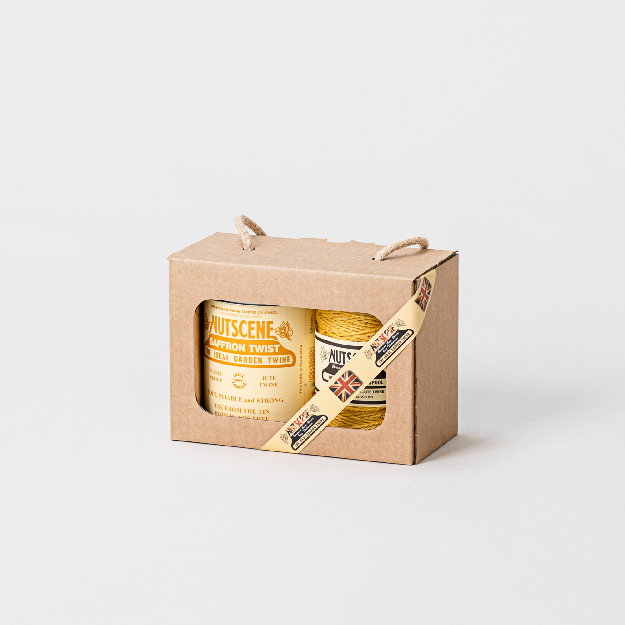 Nutscene Tin of Twine Gift Pack - Saffron