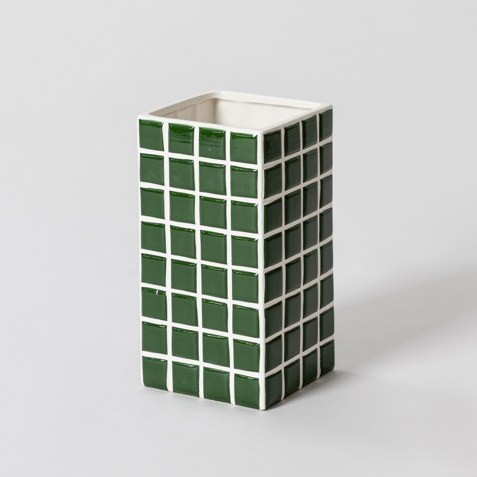 &amp;klevering Vase Tile - Green