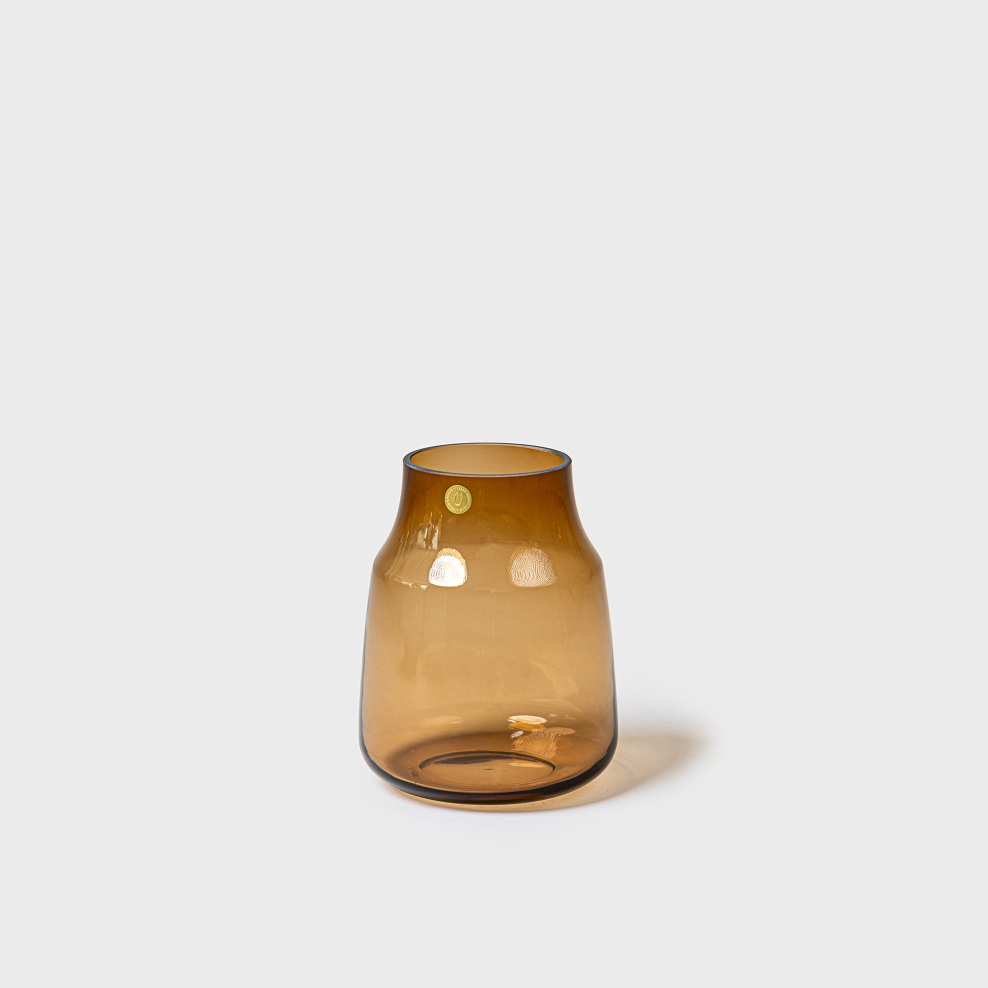 Hübsch Vase Glass - Brown S