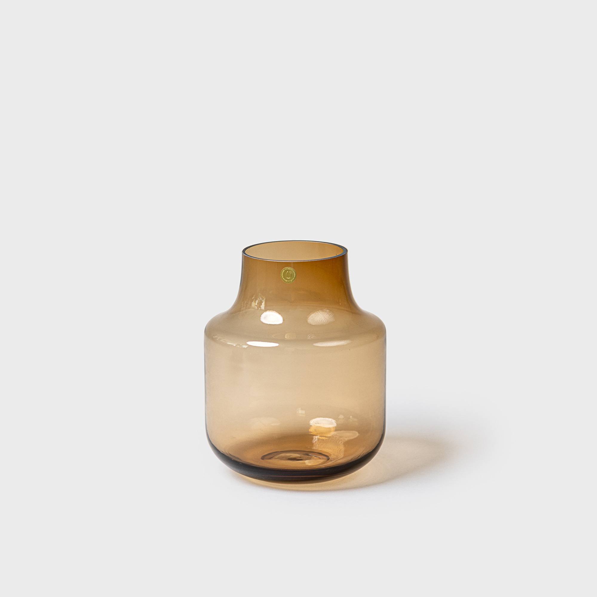 Hübsch Vase Glass - Brown M