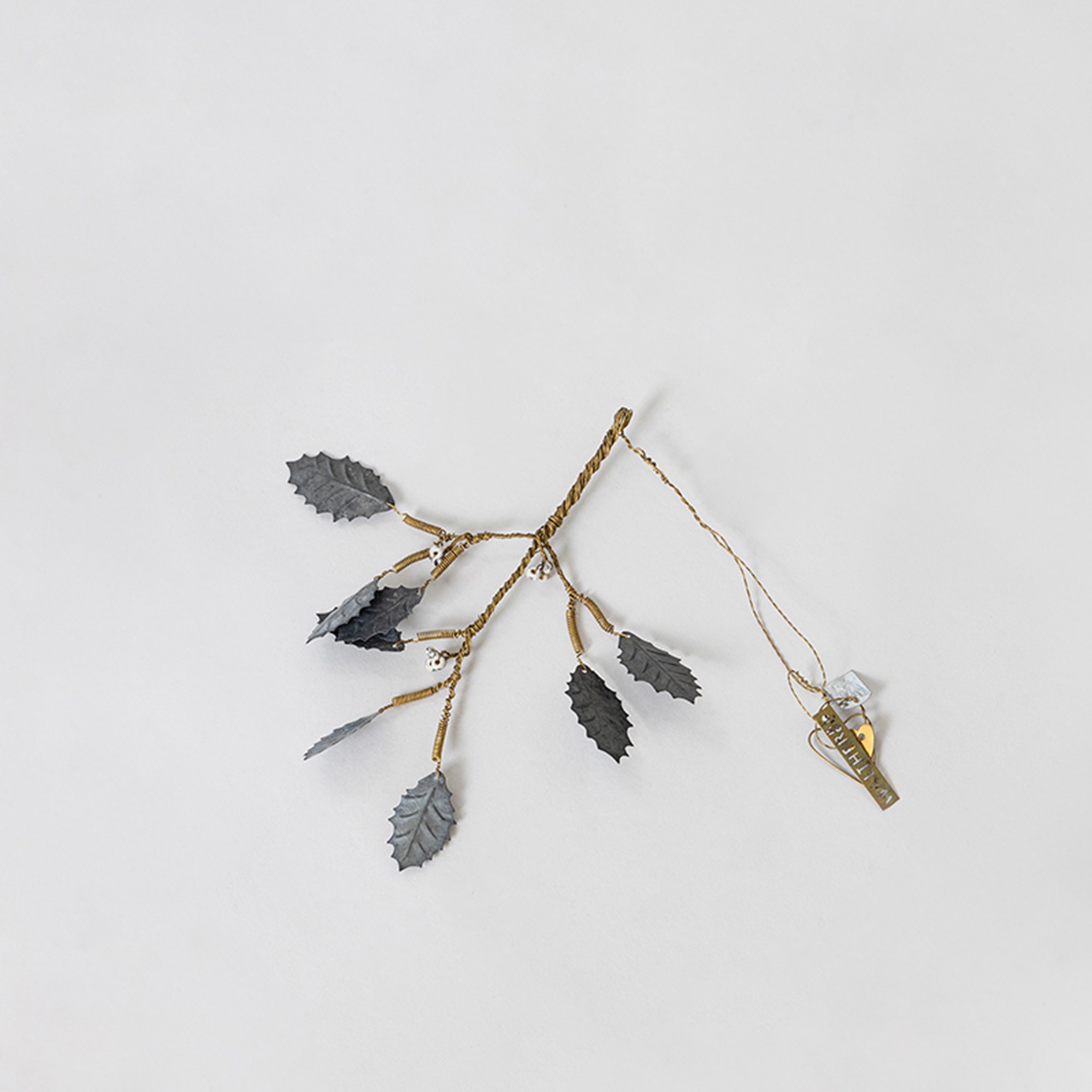 WALTHER&amp;CO Hanging Natures Mistletoe - Mix Brass