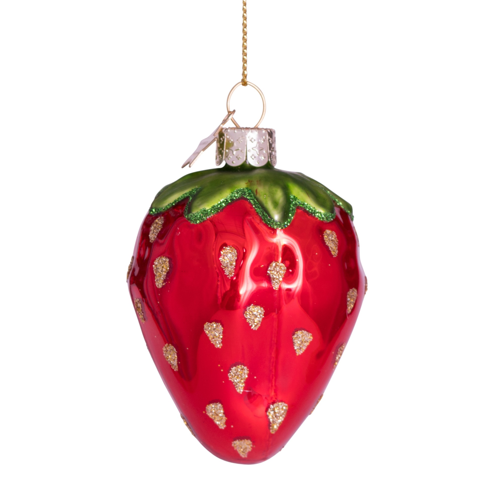 VONDELS Ornament Glass Red Strawberry