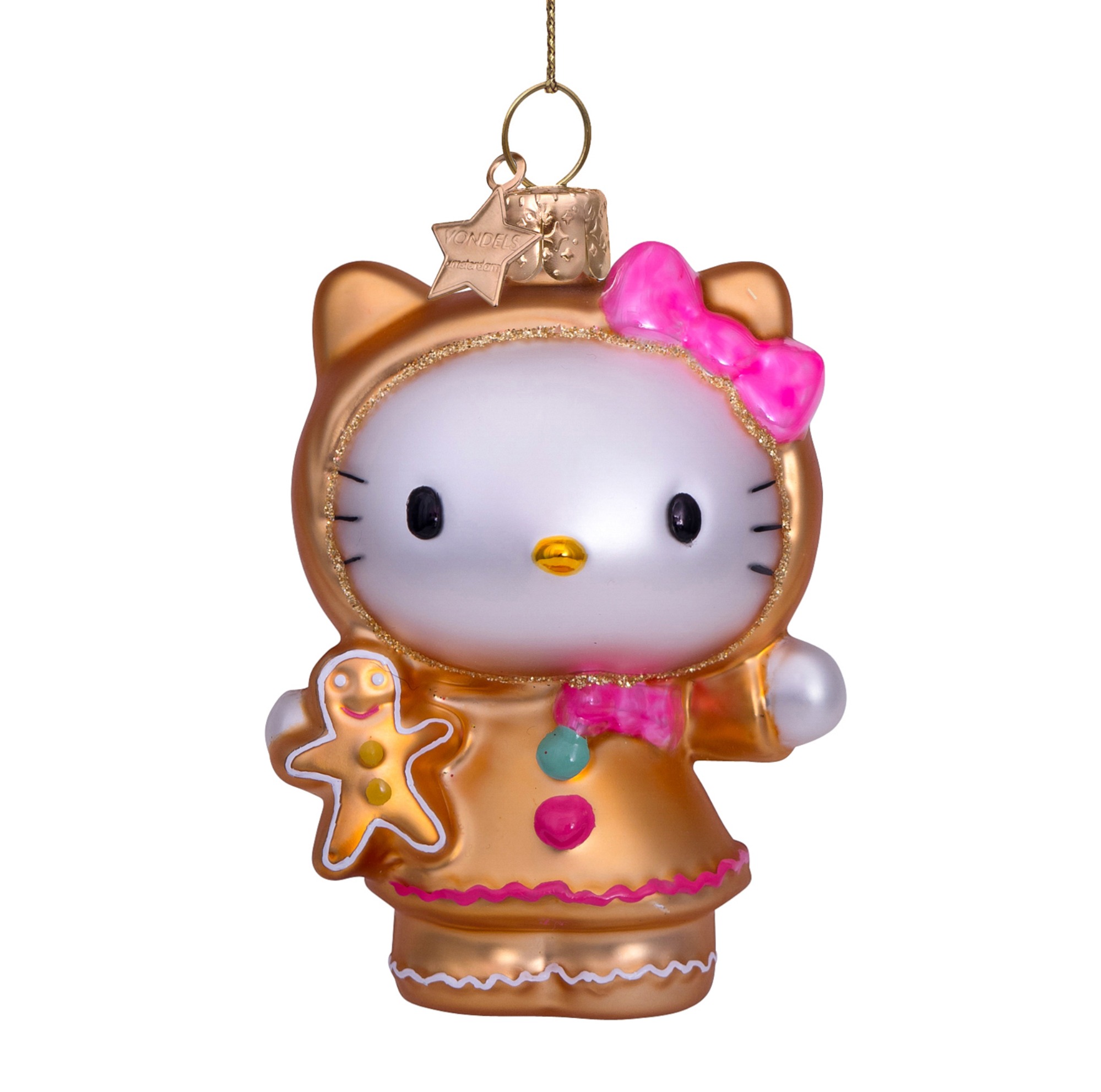 VONDELS Ornament Glass Hello Kitty Gingerbread