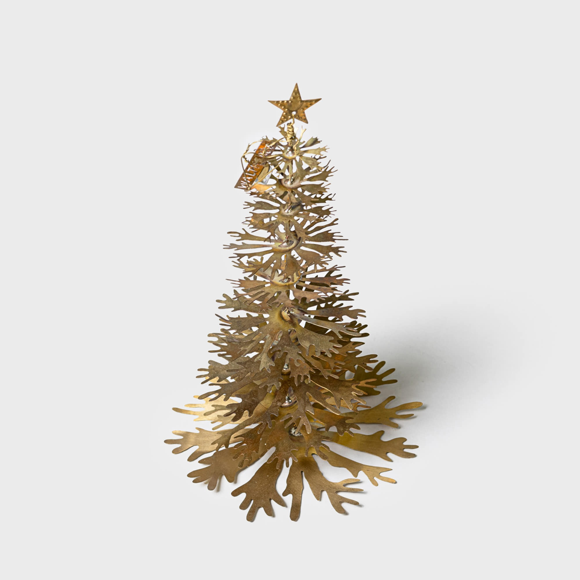 WALTHER&amp;CO Deco Natures, Christmas Tree - Brass 30cm