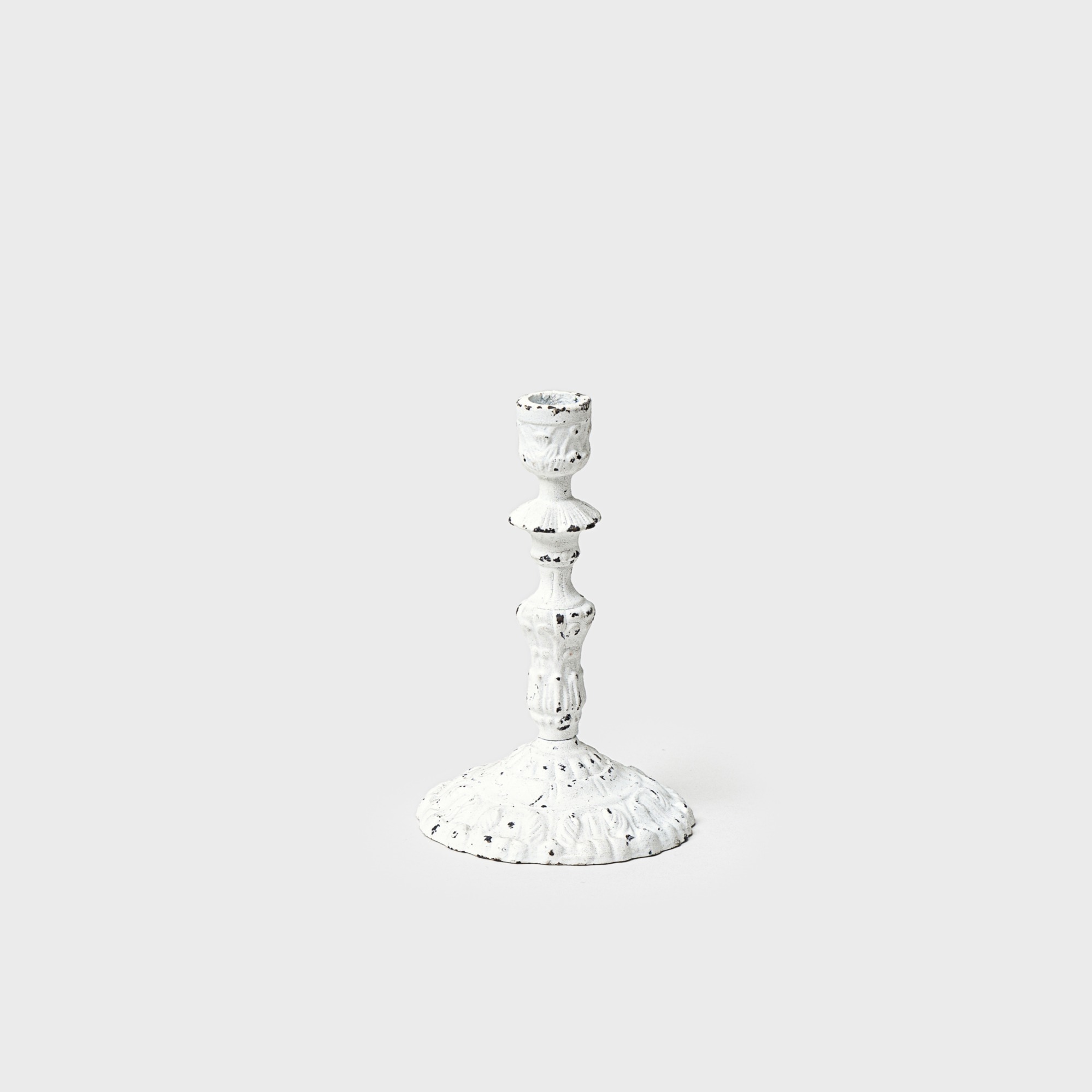 Affari of Sweden NERO Candle Holder, White - Wound Deco Foot Decorative