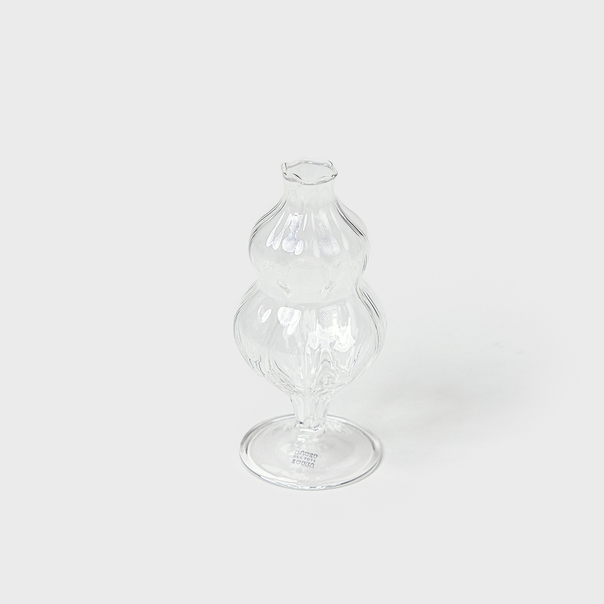Despots Spherical Glass Vase Transparent h.16
