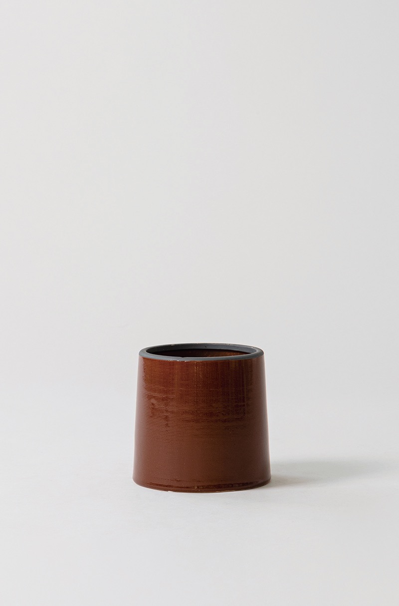 D&amp;M Waflle rust orhid pot red