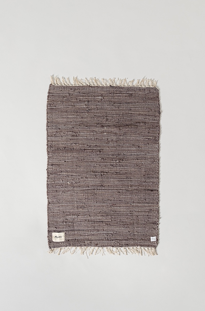 MYALLEE Cotton chindi brown rug