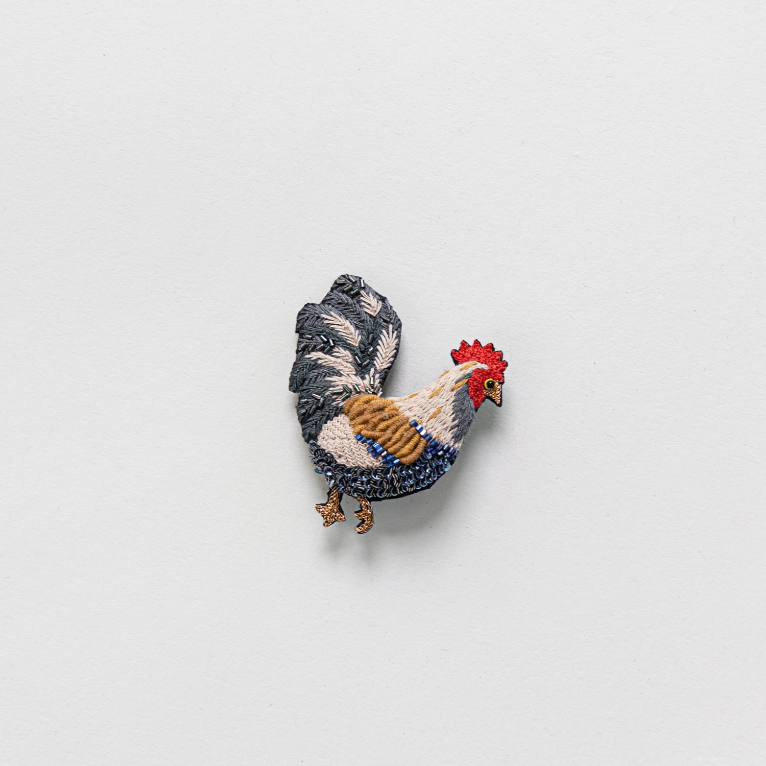 TROVELORE Rooster Brooch Pin