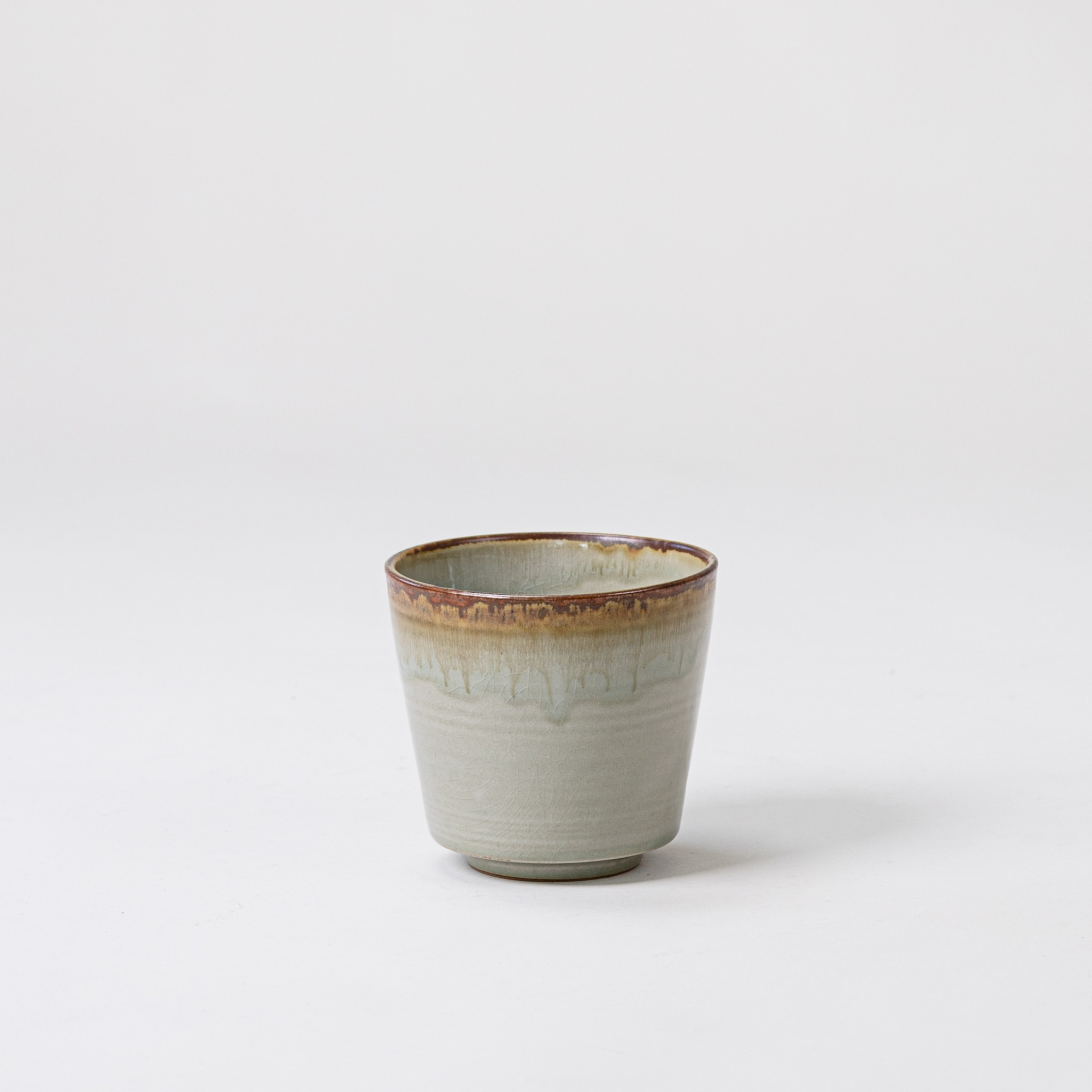 Hübsch Pot Ceramics - Beige / White S / M