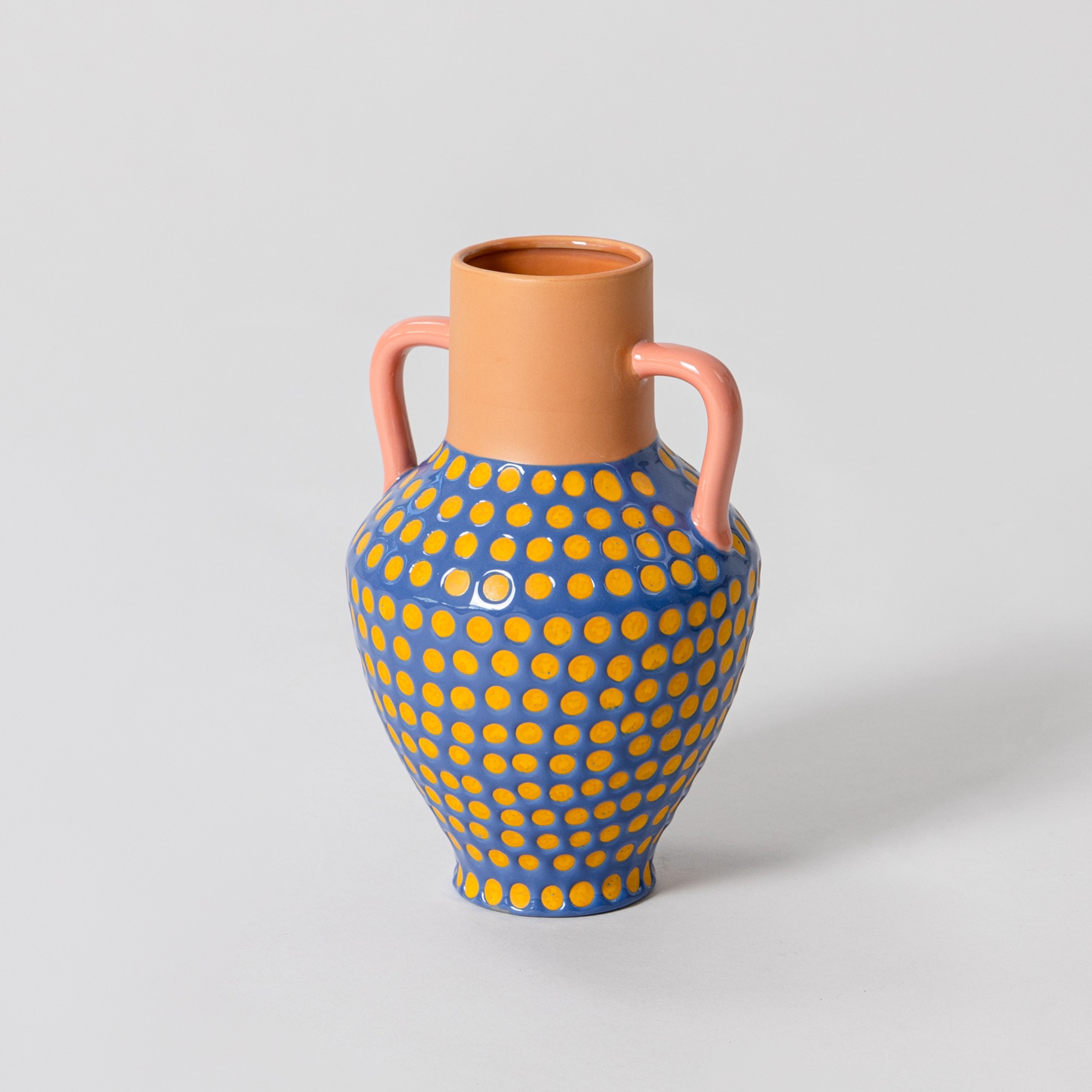 &amp;klevering Vase Terracotta - Dotted