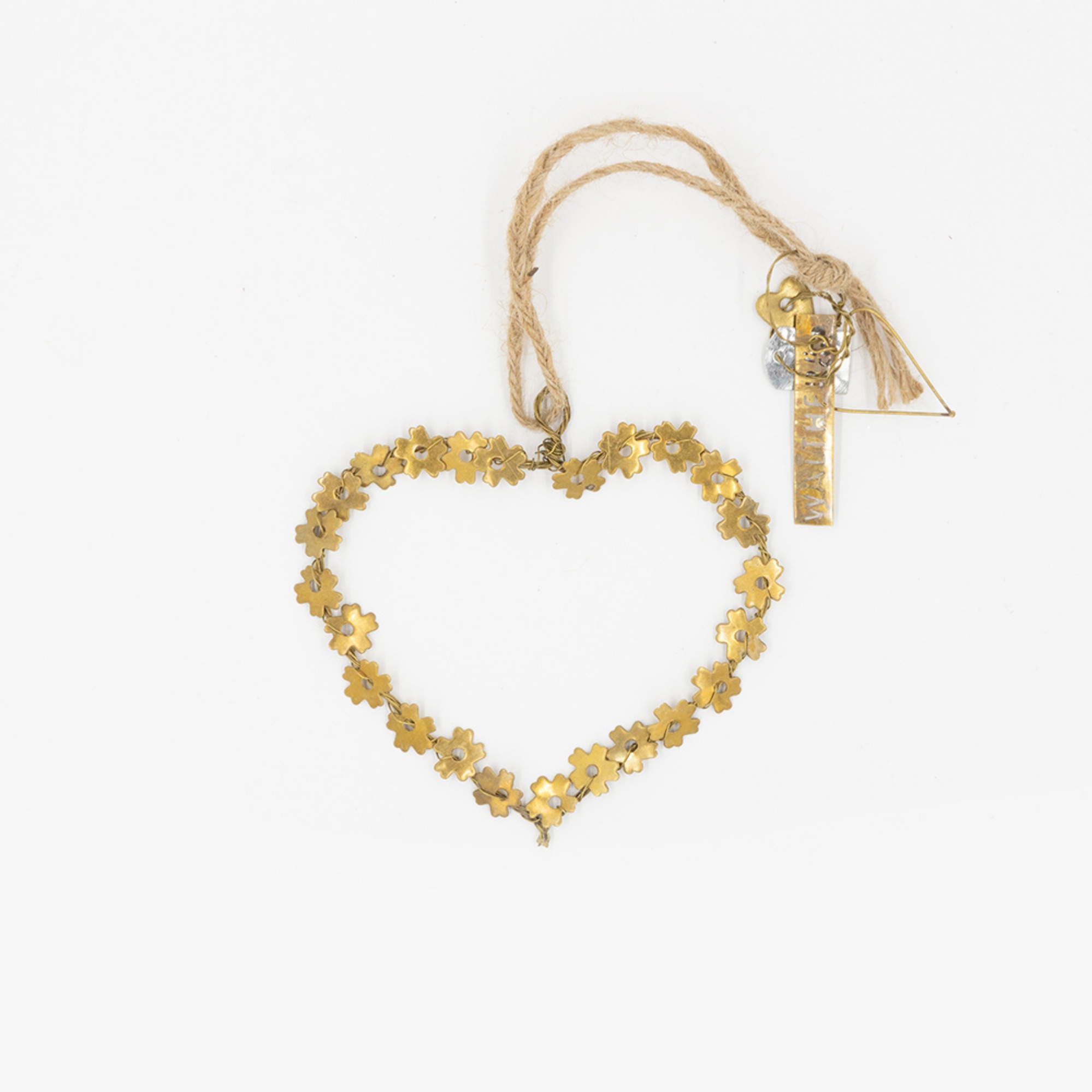 WALTHER&amp;CO Hanging Heart, Flower Heart 11cm