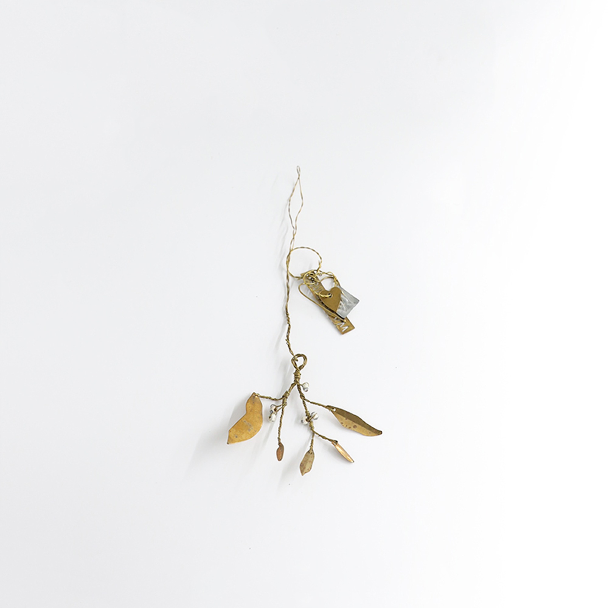 WALTHER&amp;CO Hanging Natures, Mistletoe - Brass