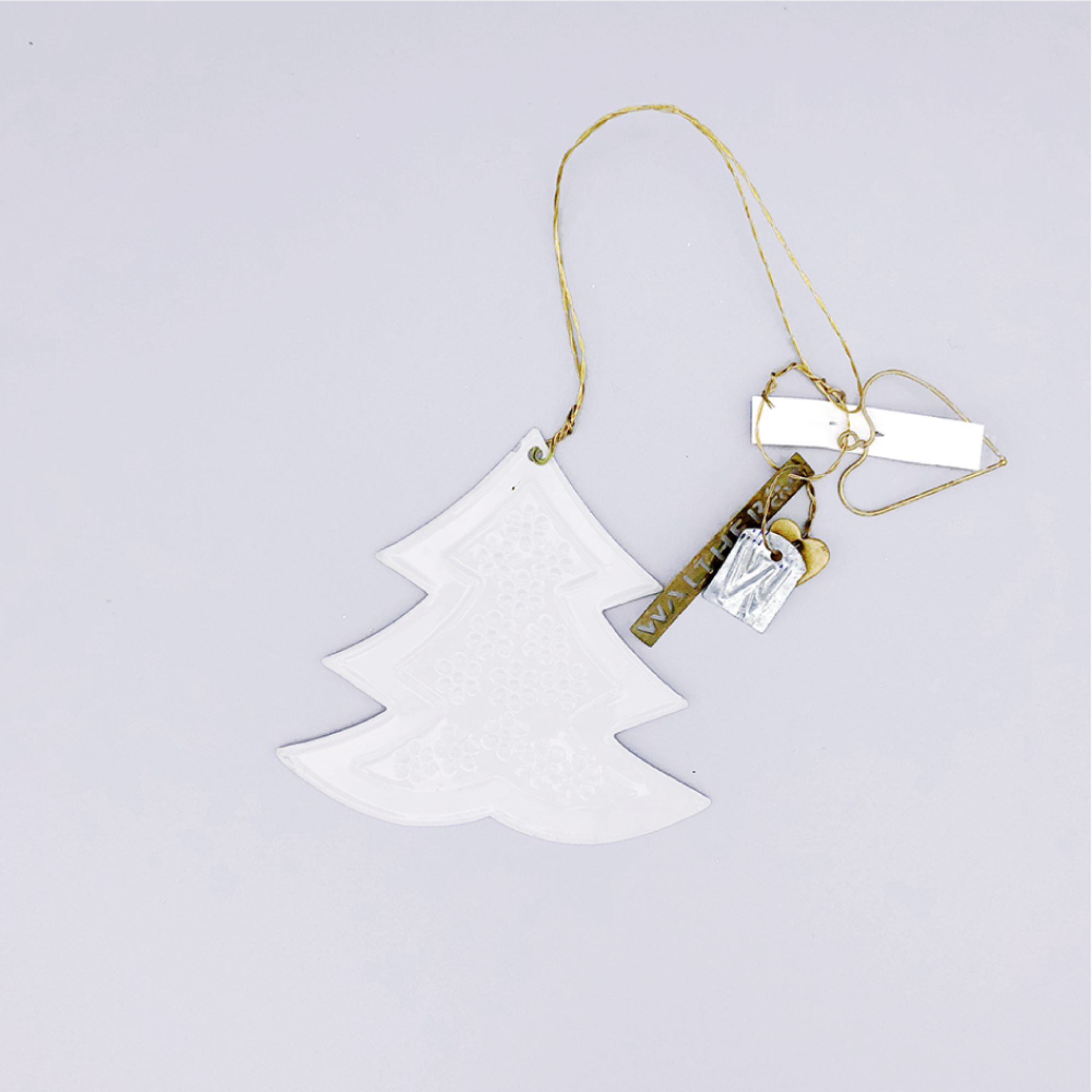 WALTHER&amp;CO Hanging Natures Christmas Tree - White