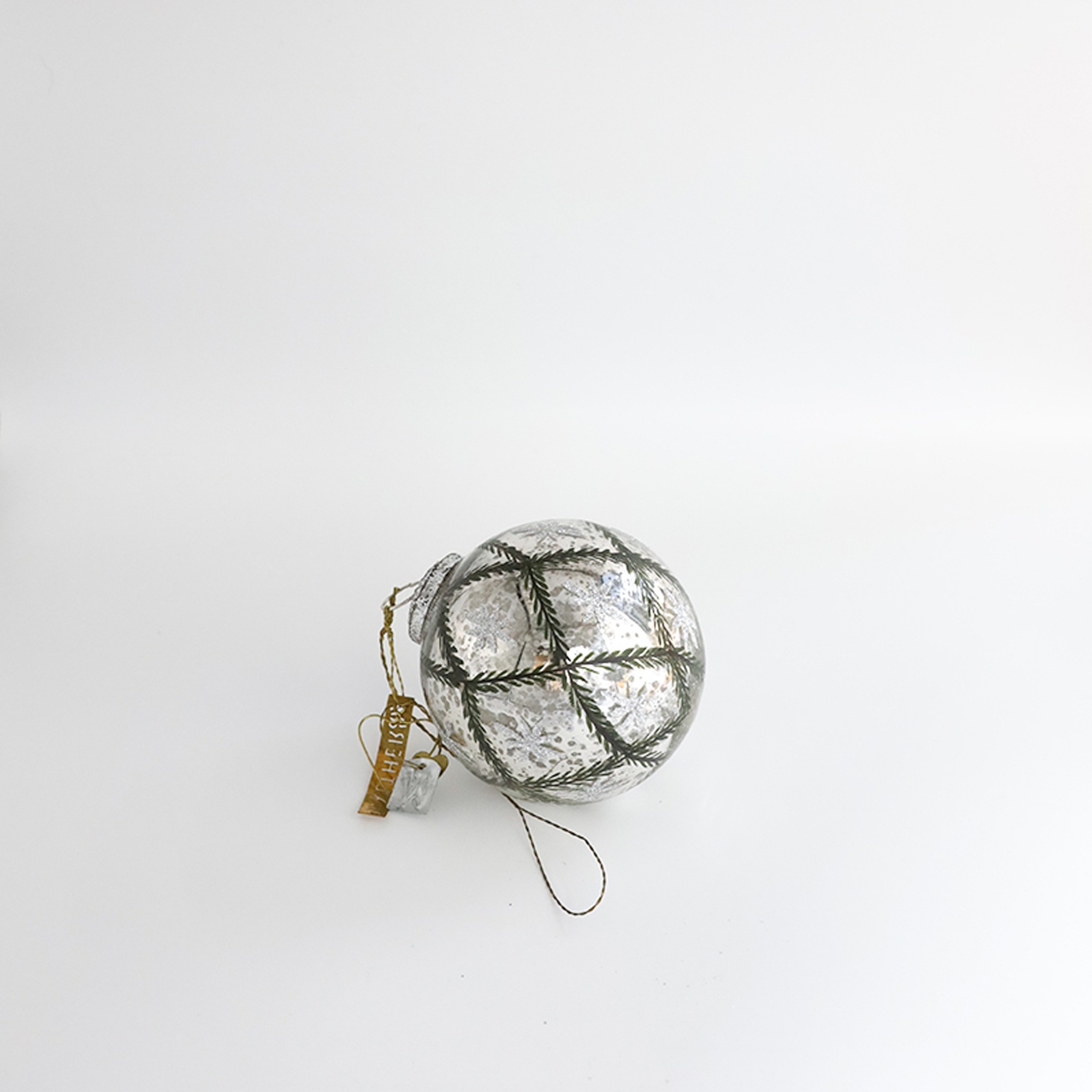 WALTHER&amp;CO Baubles, Star Ball - Ant. Silver 10cm