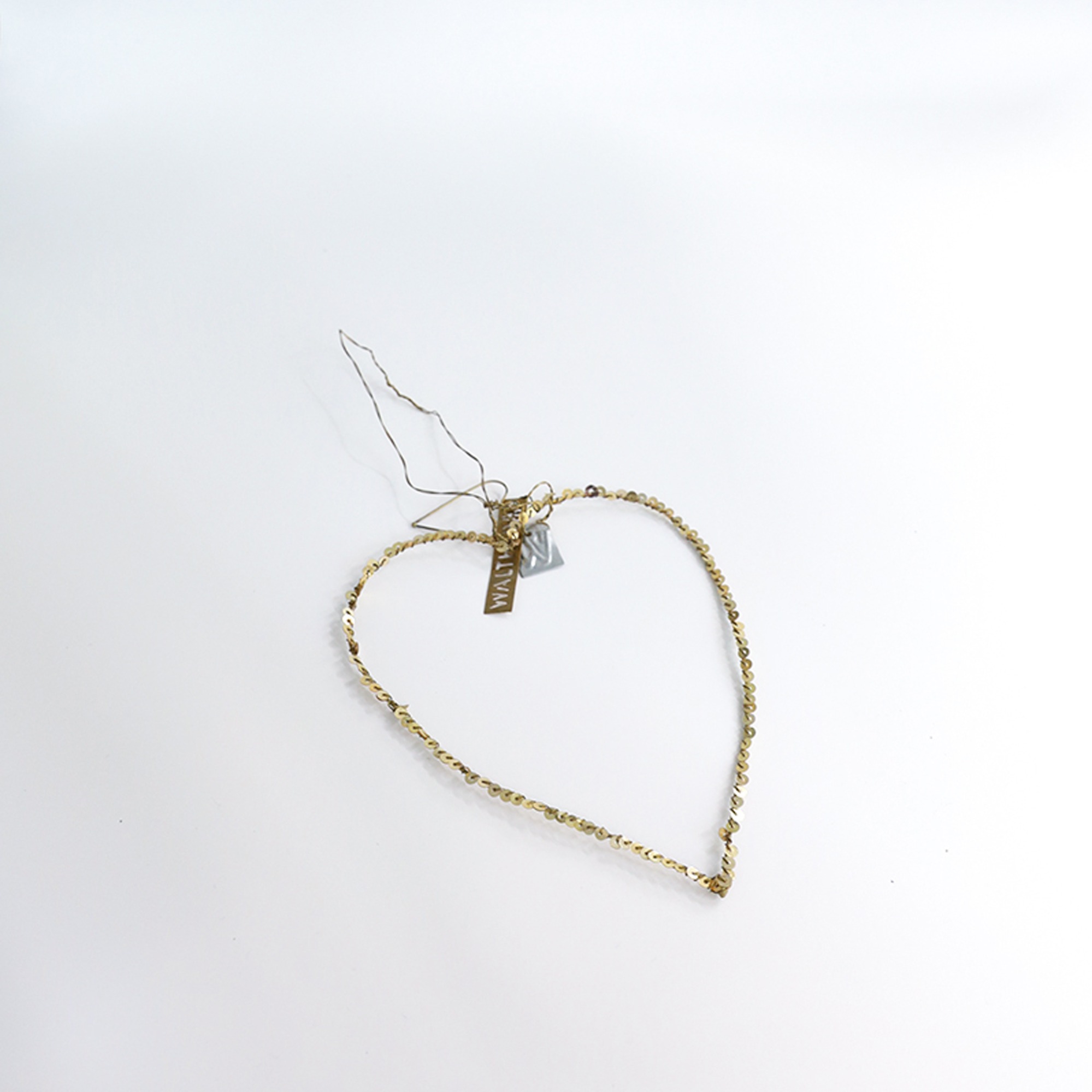 WALTHER&amp;CO Hanging Heart - Gold 16cm