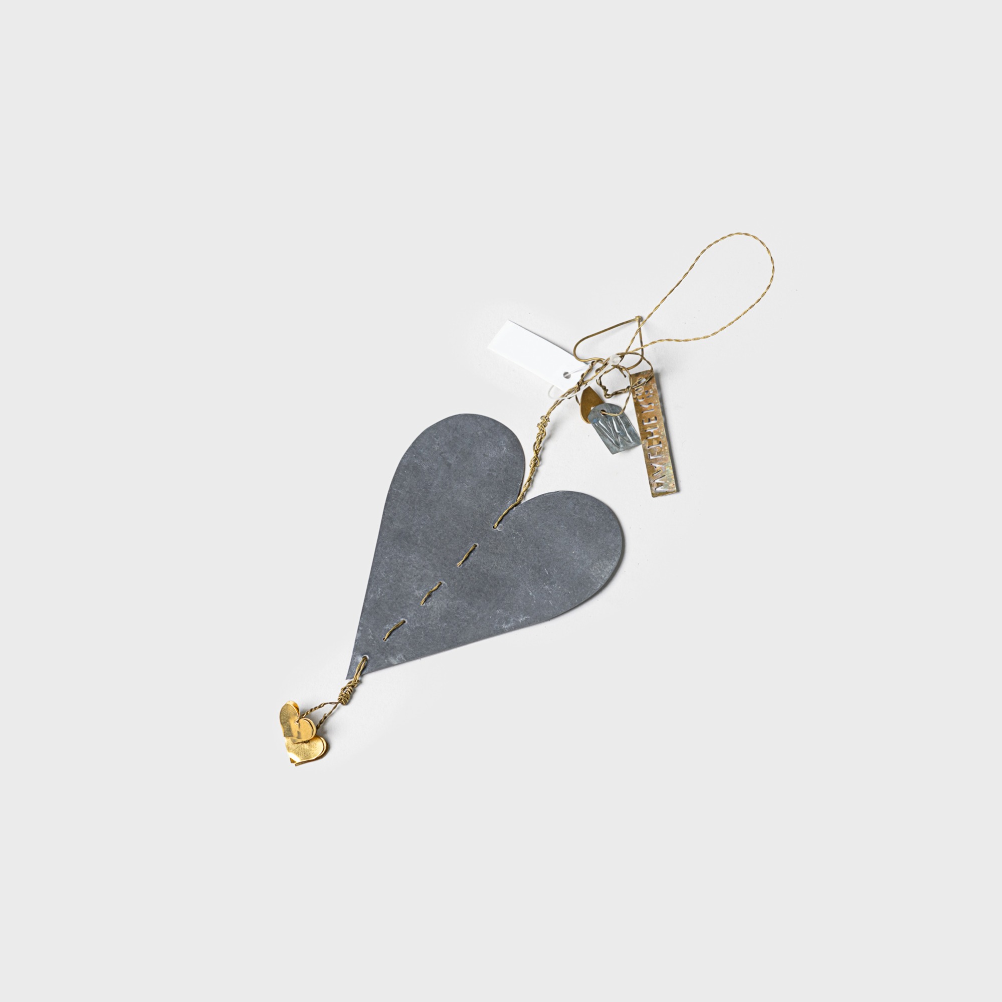 WALTHER&amp;CO Hanging-Heart  Zinc heart