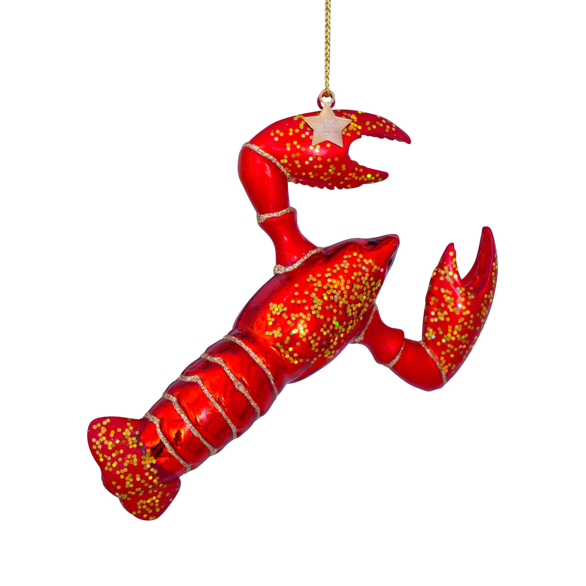 VONDELS Ornament Glass Red Lobster