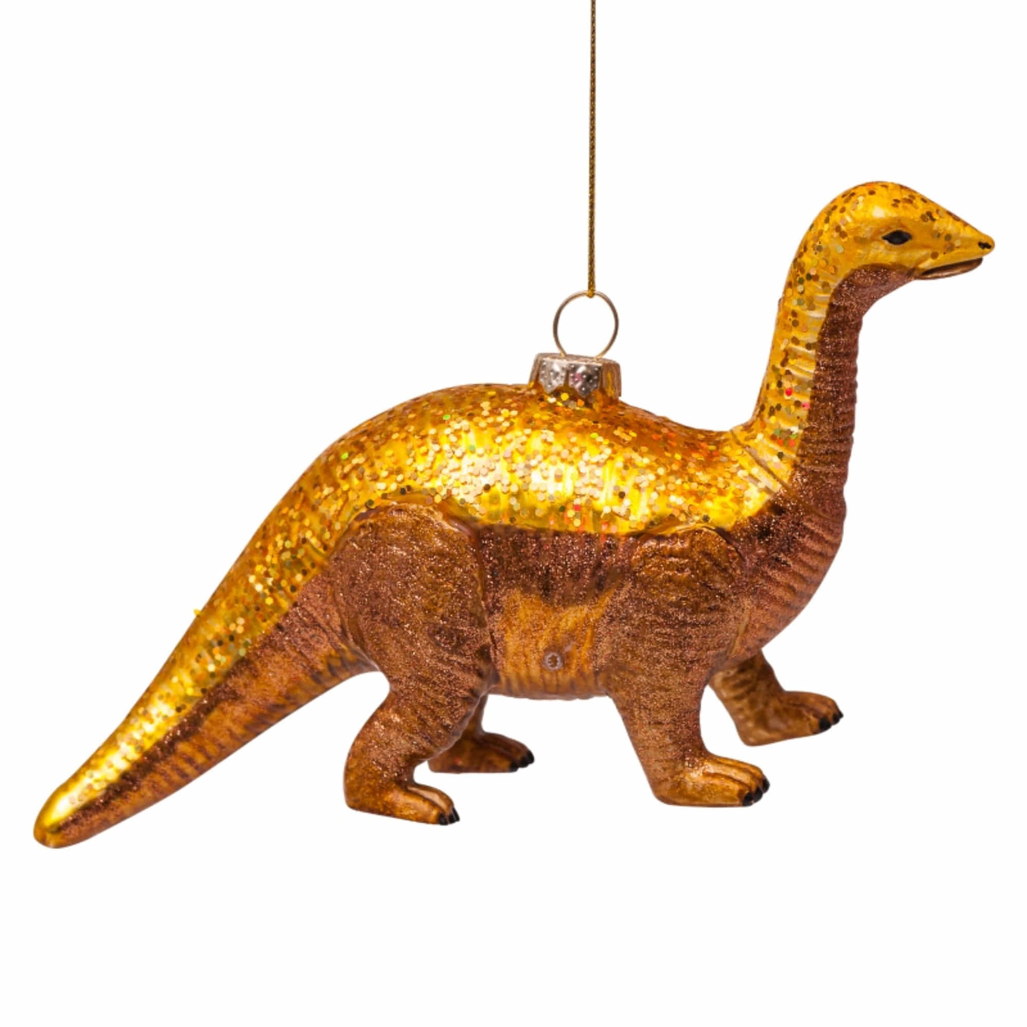 VONDELS Ornament Glass Dino with Gold