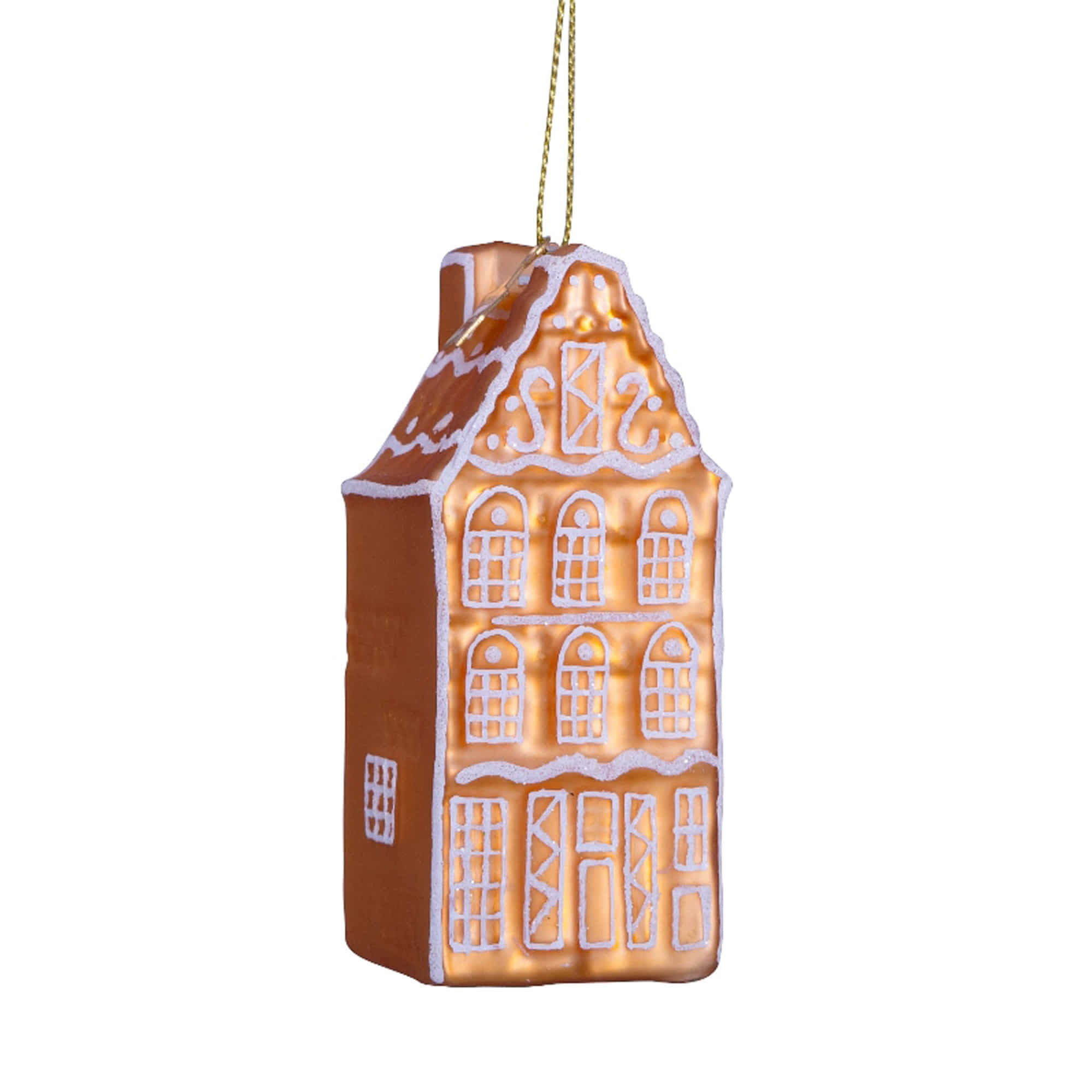 VONDELS Ornament Glass Gingerbread Canal House