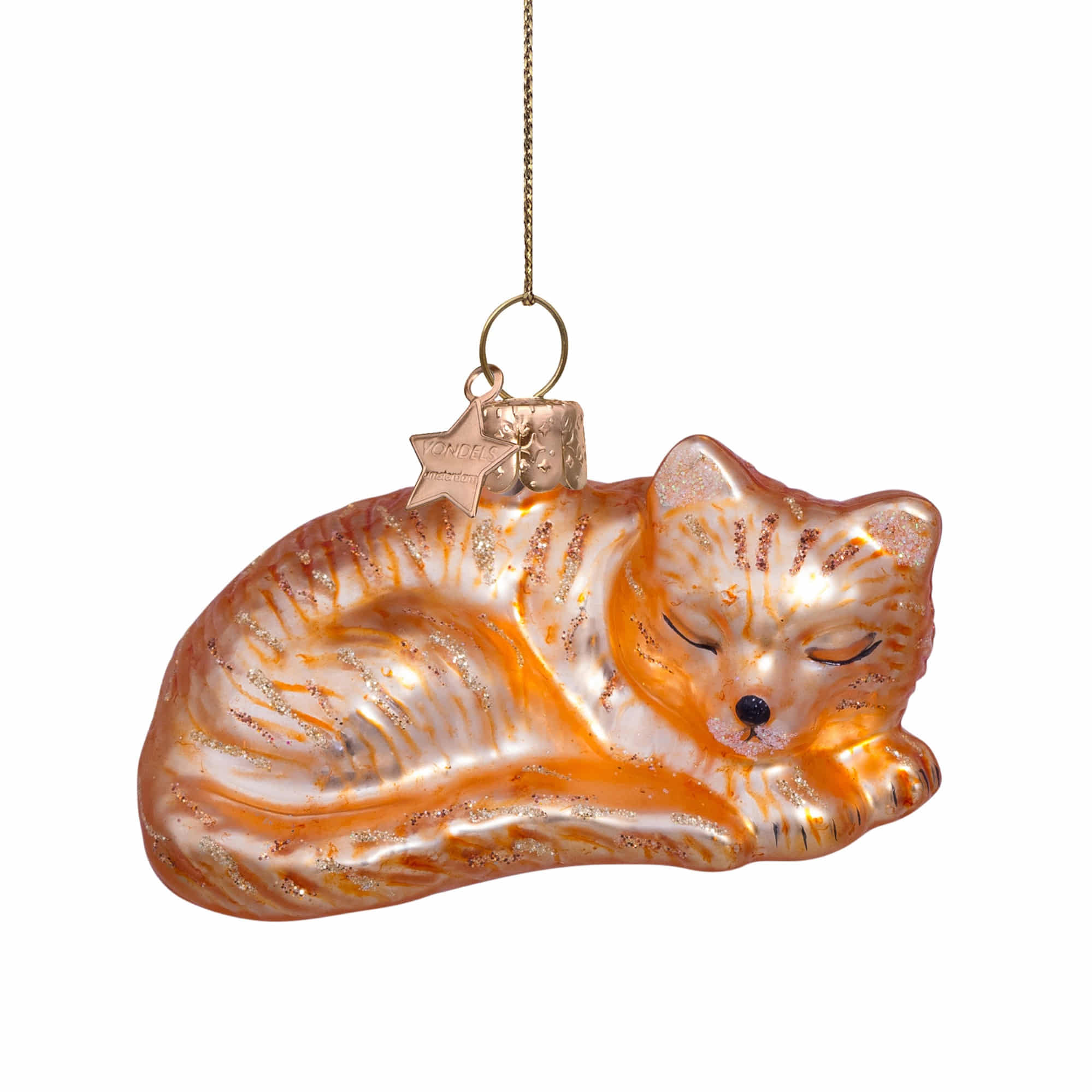 VONDELS Ornament Glass Sleeping Cat