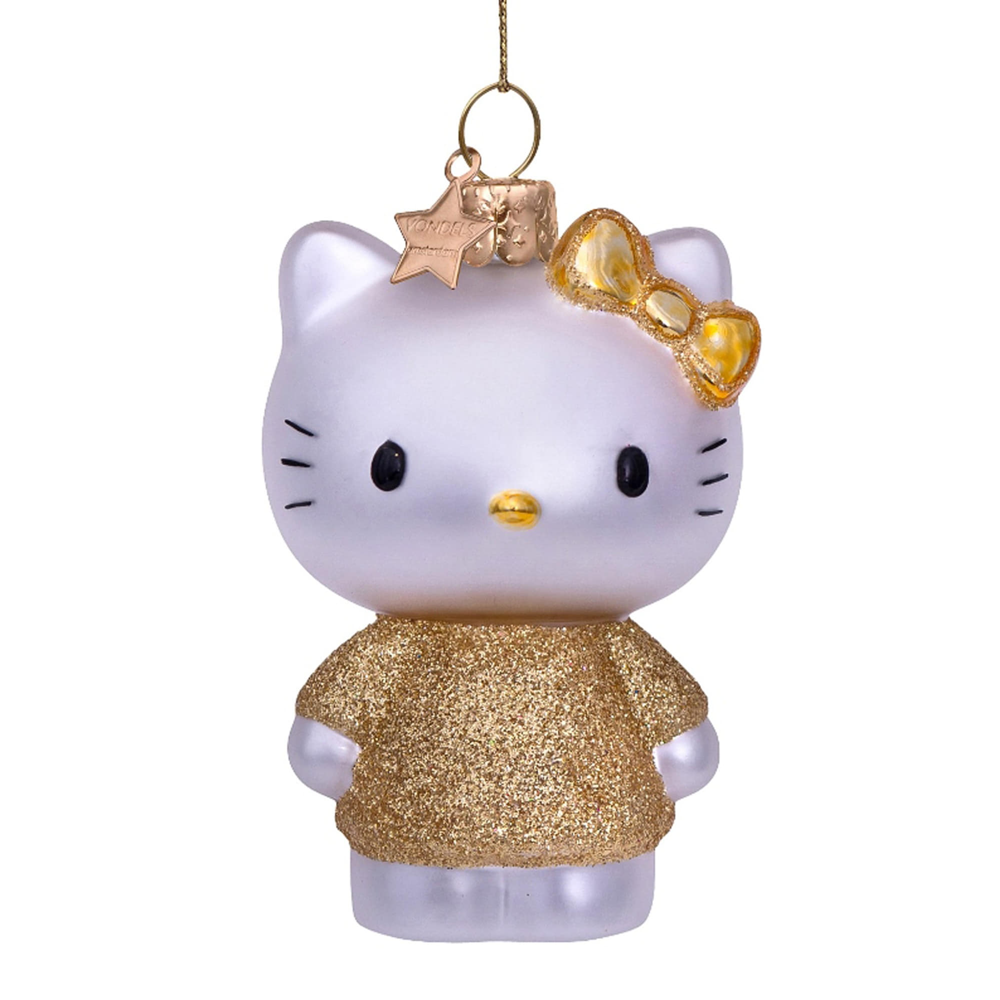 VONDELS Ornament Glass Hello Kitty Gold Dress