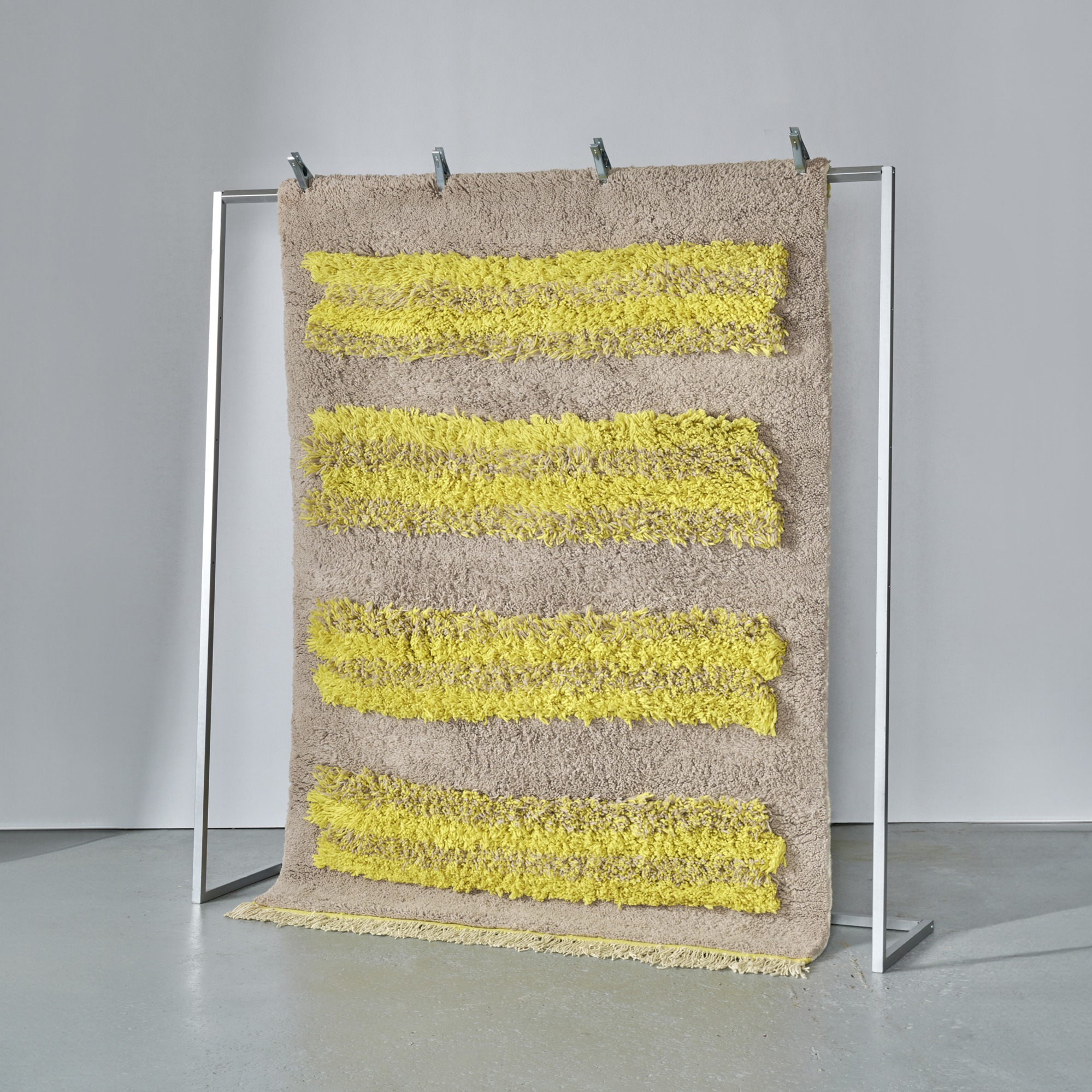 TRAME Into Each Other Rug Yellow