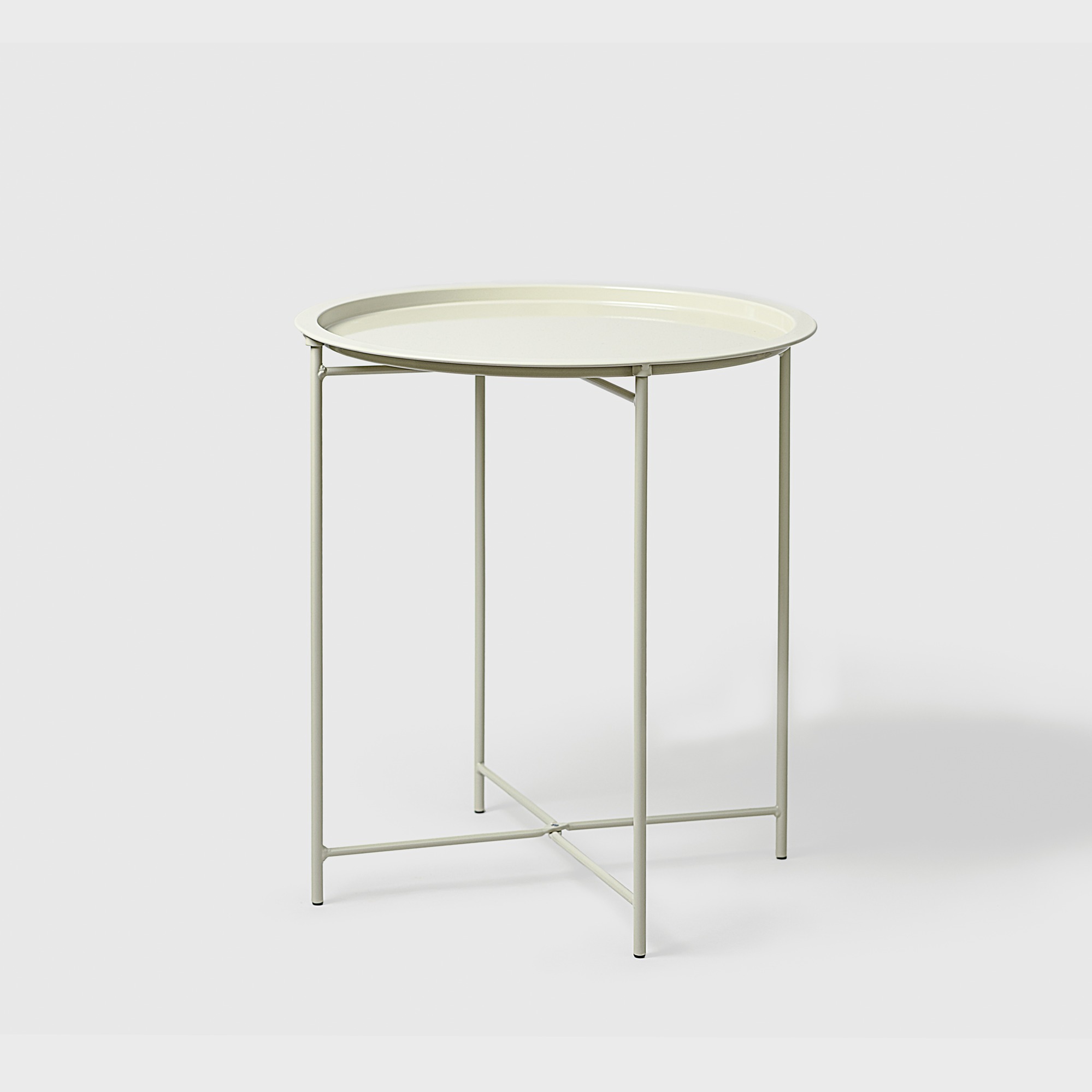 Garden Trading Rive Droite Bistro Tray Table in Clay Steel