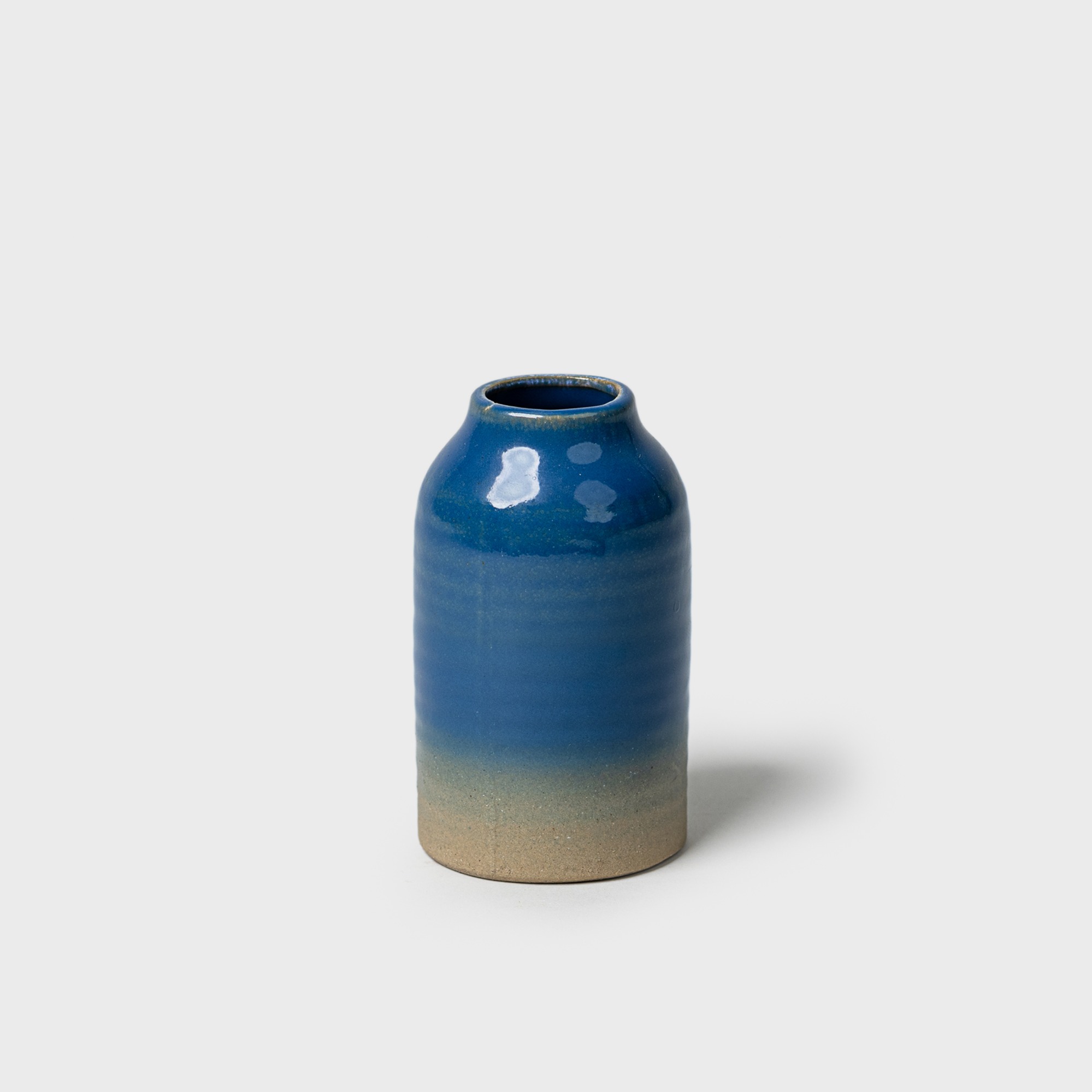 HÜBSCH Sea Vase Ceramic Blue Sand. L