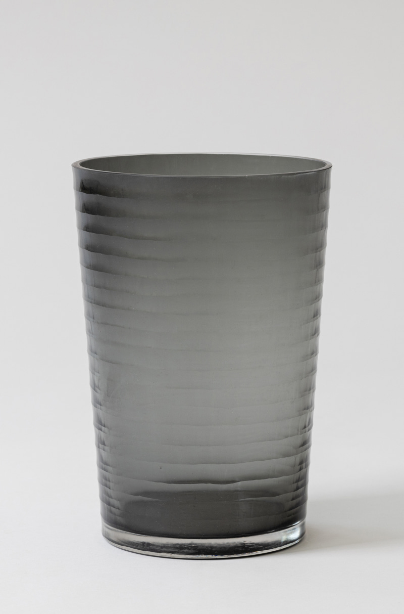POLS POTTEN Stripe vase grey