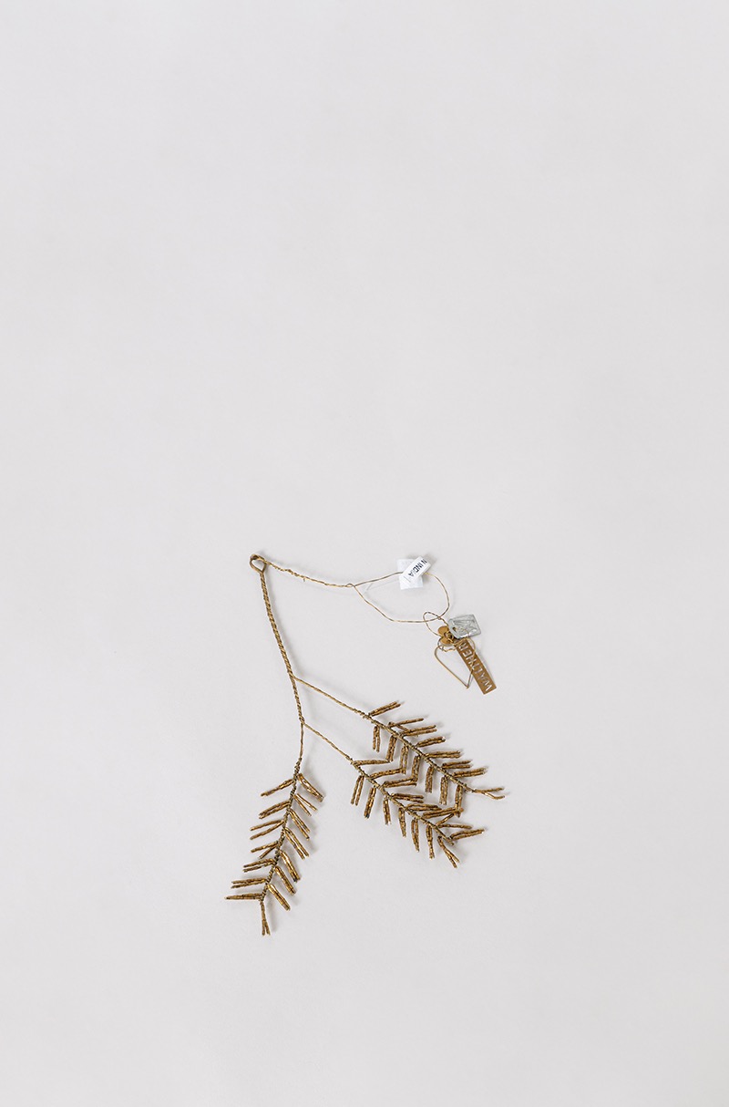 WALTHER&amp;CO Hanging natures pine, gold