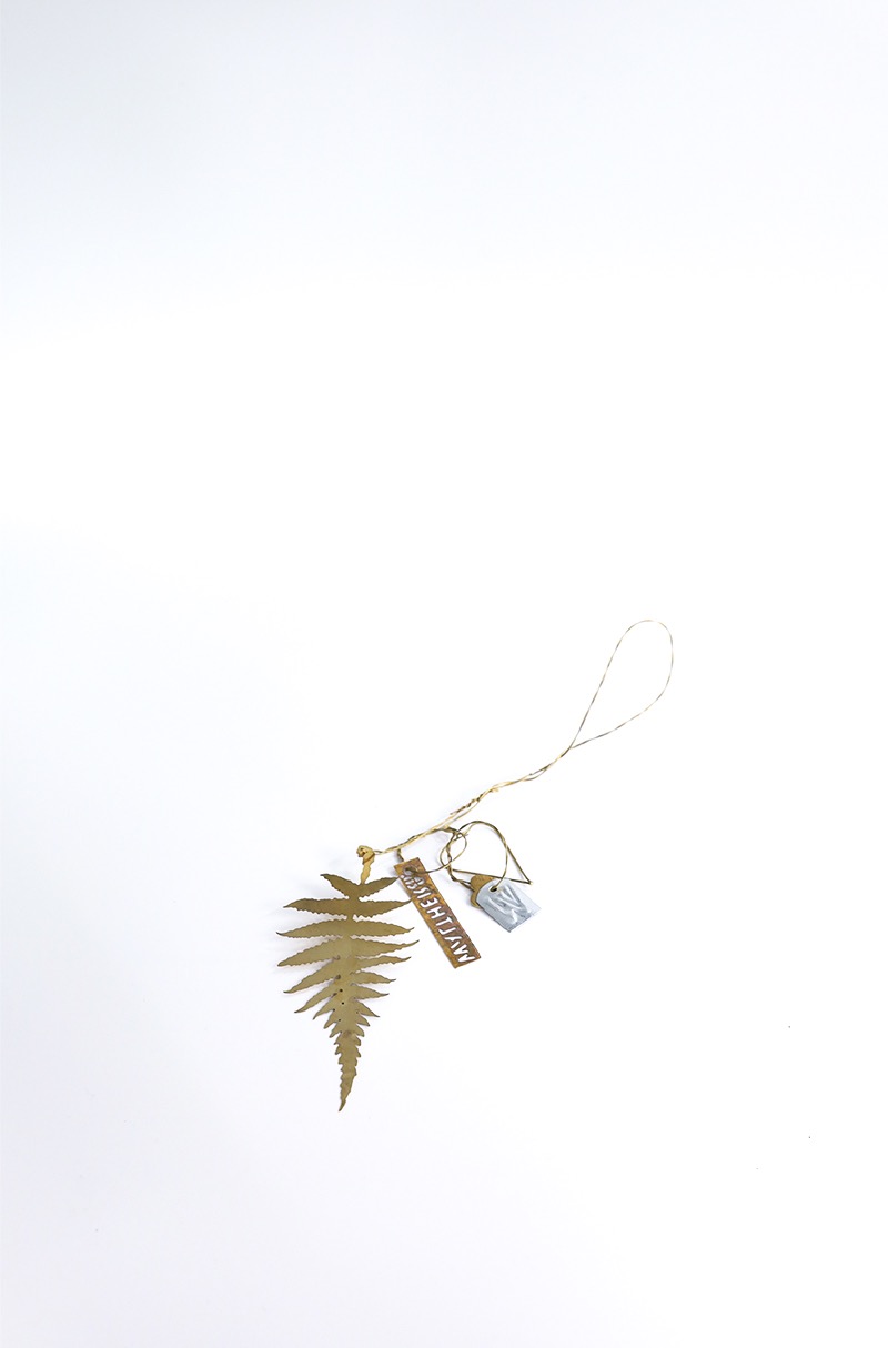 WALTHER&amp;CO Hanging natures fern, brass
