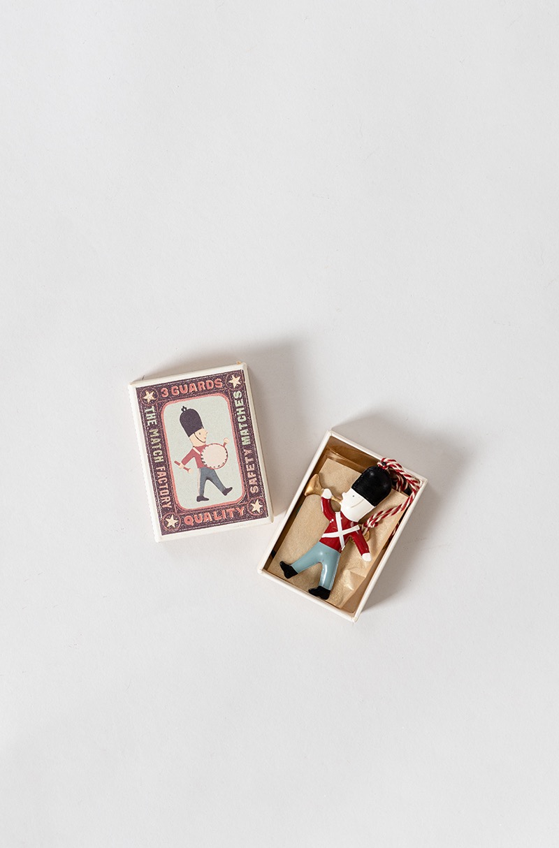 MAILEG Metal ornaments in matchbox 3 guards