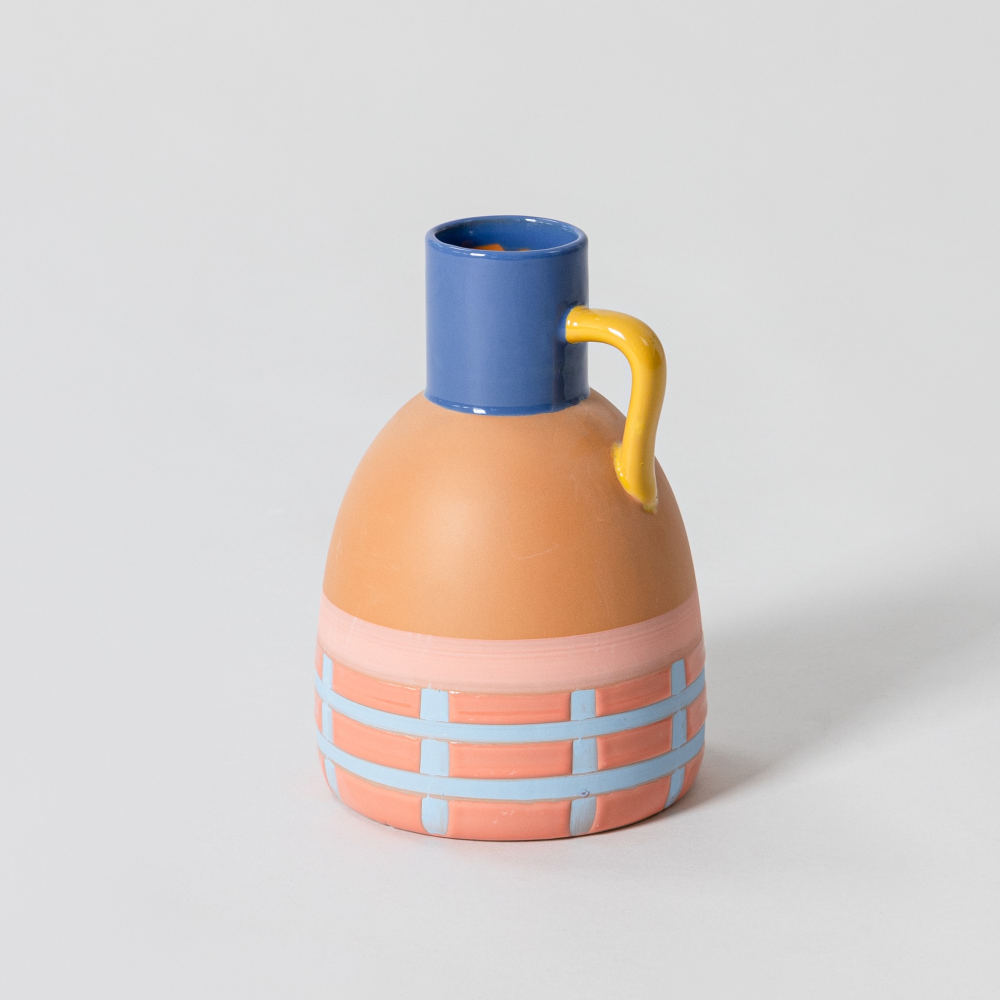 &amp;klevering Vase Terracotta - Grid